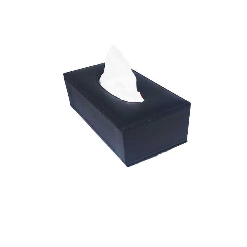 علبة مناديل من الجلد للسيارة