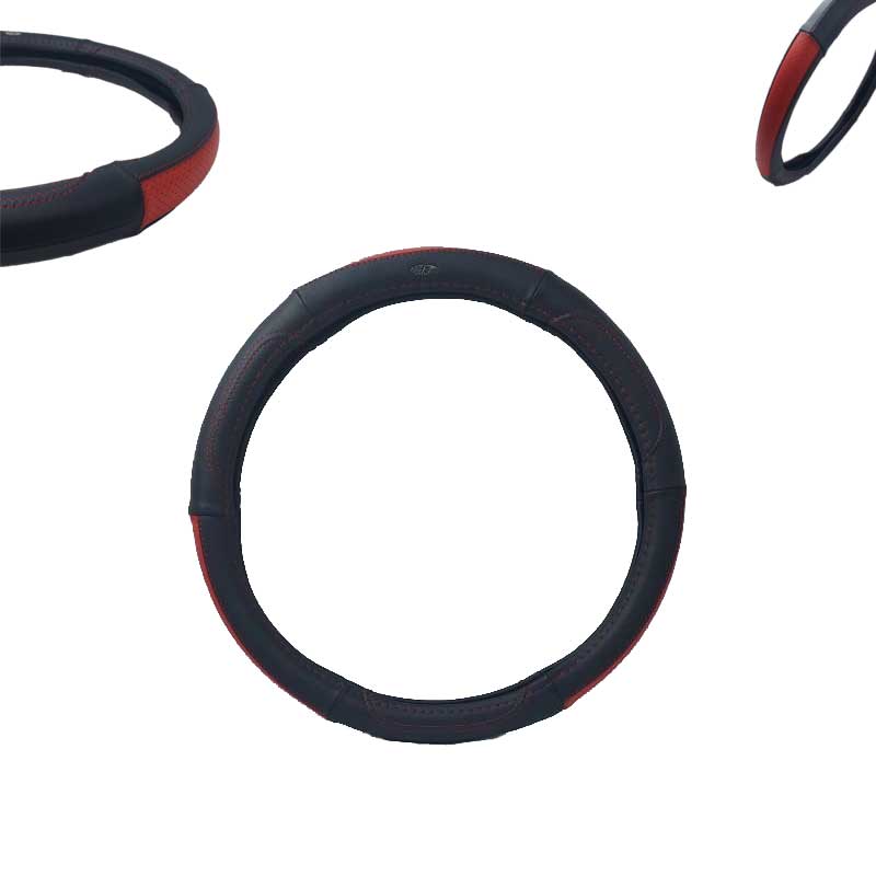 جراب طارة جلد أحمر فى أسود