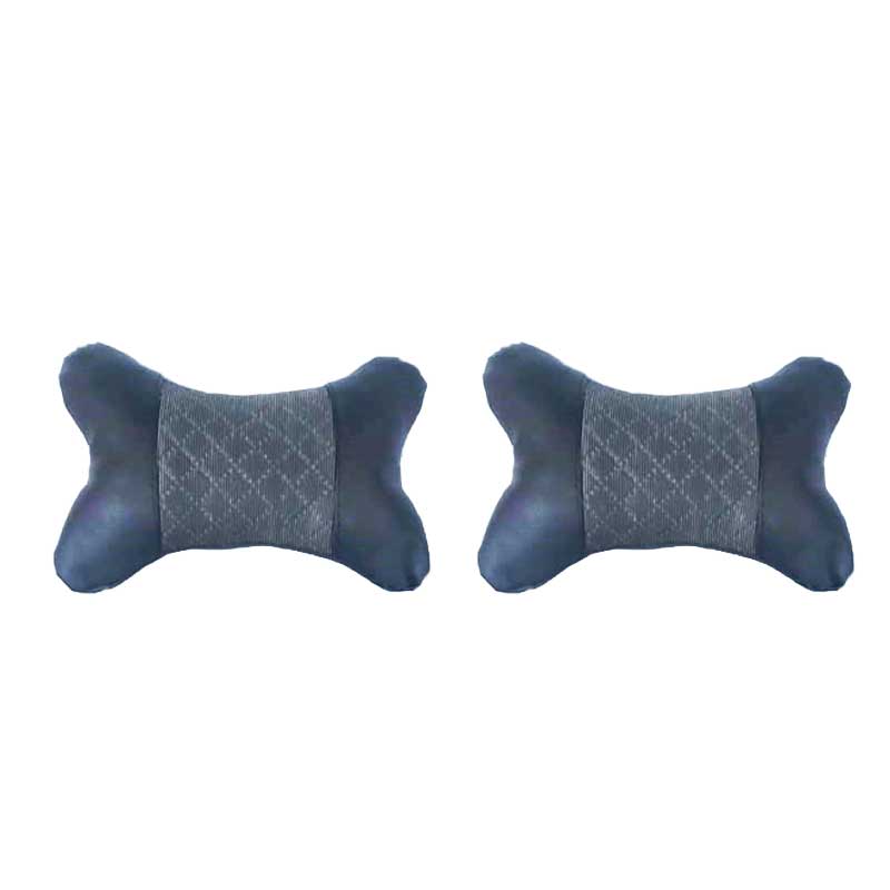 مخدع رأس جلد لون أسود 2 قطعة