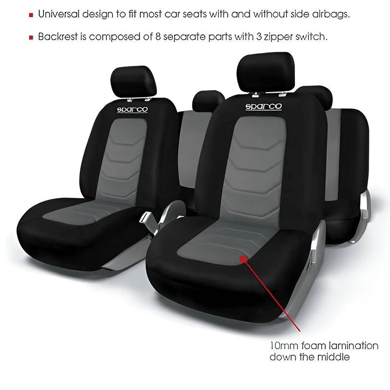 فرش سيارة سباركو ليكرا مناسب لجميع أنواع السيارات لون رصاصى